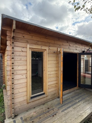 Log cabin forest - cabin,