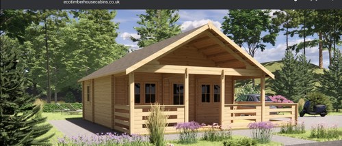 Log cabin summer - summer, house